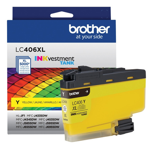 Cartucho Tinta Brother Lc406xlys Mfc-j6955dw J4535 Amarelo