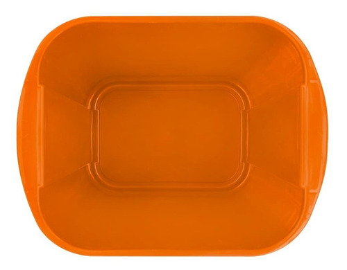 4 Pack Bote De Basura Rectangular 20 L Color Naranja