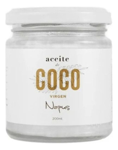 Aceite De Coco Virgen Prensado En Frío X 200 Ml Napus