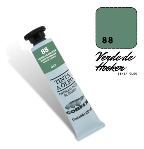 Tinta Óleo Corfix 20ml Verde De Hooker 88 G2