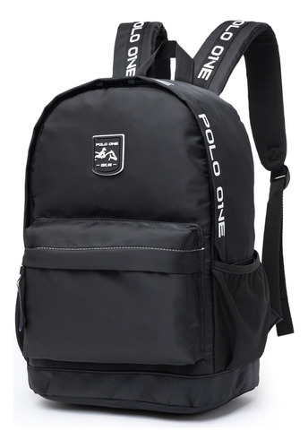 Mochila Bolsa Notebook Impermeável Resistente Escolar Viagem Cor Preto Desenho Do Tecido Lisa