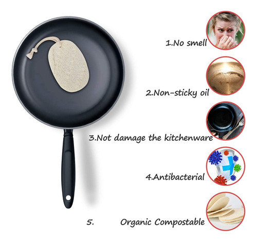 Esponja De Cocina De 6 Piezas, Respetuosa Con El Medio Ambie