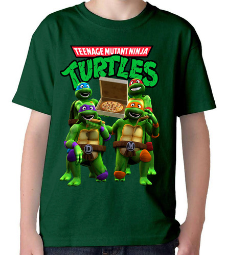 Remera  Camiseta Algodon Tortugas Ninja Para Adulto 