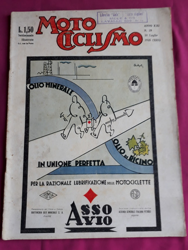 Revista Motociclismo N° 29 Julio De 1935 - Epoca Fascismo