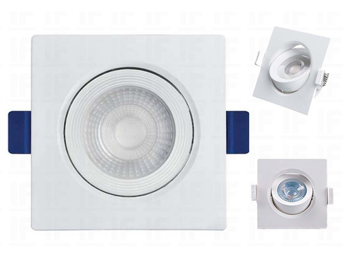 Imagem 6 de 6 de Kit 10 Spot 5w Led Direcionável Embutir Gesso Teto