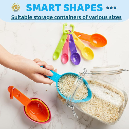Liquid Measuring Cups 1-cup 2-cup, Measuring Spoons Set For