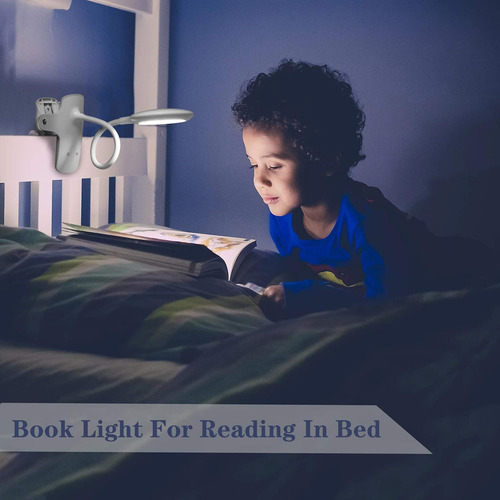 Lacoki Luz De Lectura Led, 28 Leds Usb Recargable 3 Colo...