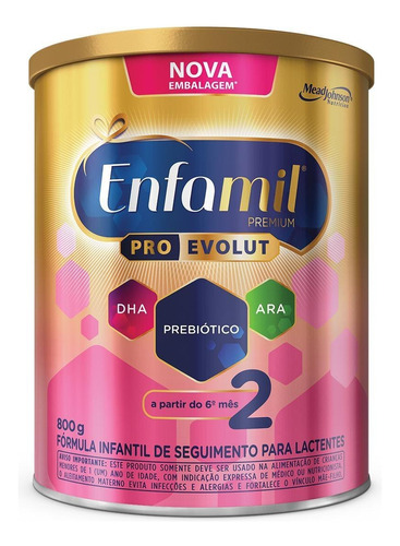 Leche Enfamil Premium Promental Etapa 2 Con Prebióticos 800g