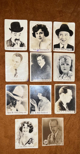 Figuritas 11 Antiguas Cigarrillos Súper Actores Famosos 1930