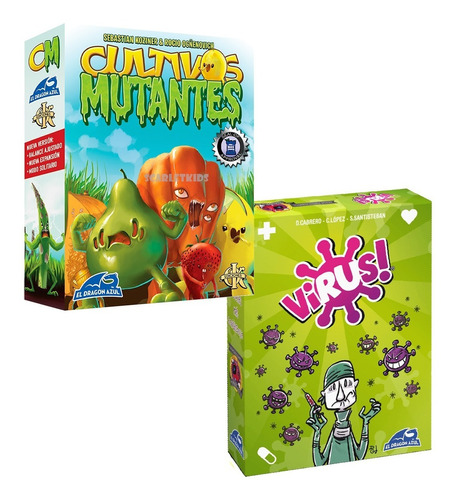 Virus + Cultivos Mutantes Juego De Mesa Scarlet Kids