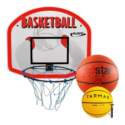 Bola Basquete Infantil Núm 5 + Aro Semi Oficial Rede Klopf - R$ 444,5