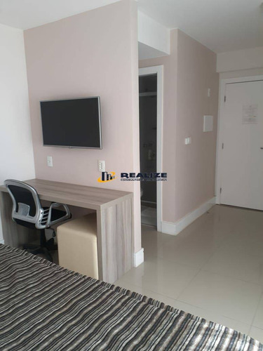Imagem 5 de 6 de M - Flat Mobiliado 30m² No Hotel Ramada, Localização Excelente - 1049