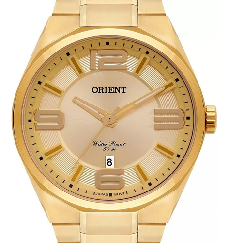 Relógio Orient Masculino Original Dourado Mgss1151 C2kx + Nf