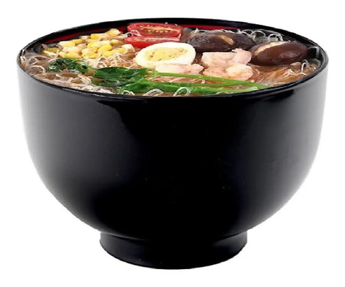 Imagem 2 de 6 de 6 Tigela Bowl Oriental Japones Melamina 700ml Cumbuca Grande