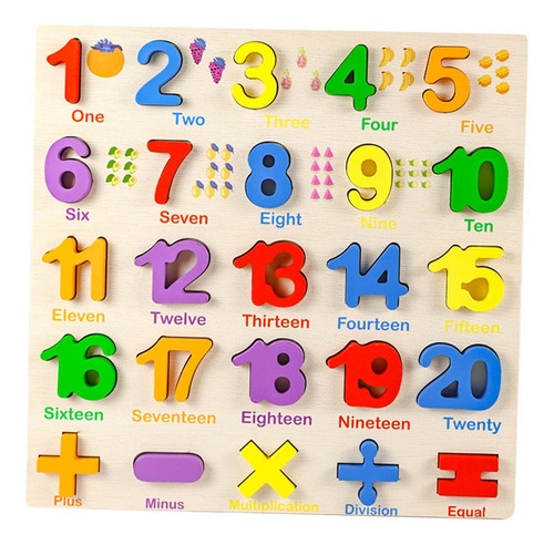 Puzzle De Madera Aprendizaje De Rompecabezas De Números