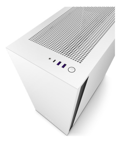 Imagen 4 de 6 de Gabinete Gamer Nzxt H7 Mid-tower Negro/blanco Cristal Templ.