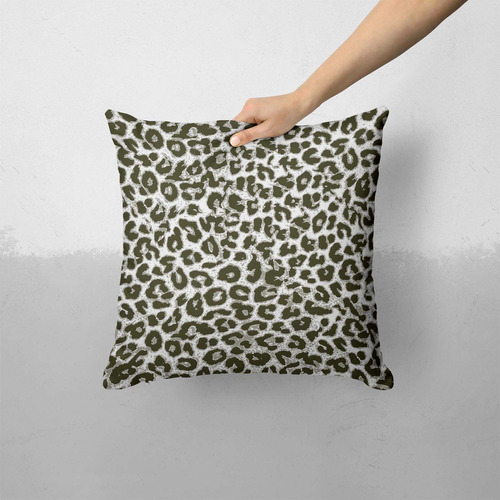 Funda Almohada Cojin Para Sofa Cama O Diseño Cheetah Neutro