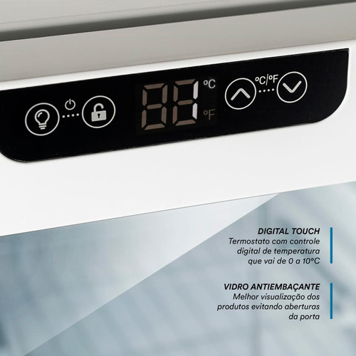 Refrigerador Expositor Eos 231l Digital Branco Eev210b