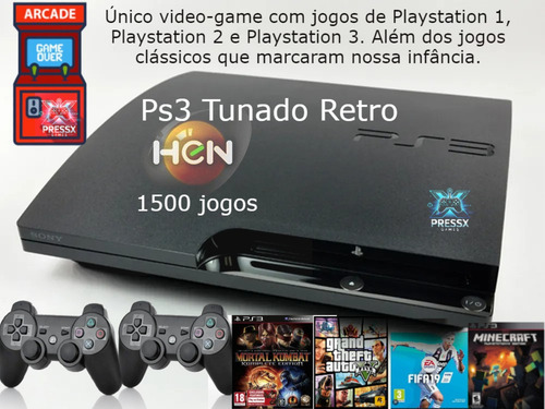 Sony Playstation Ps3 Tunado Slim +ver Fotos Preto (Recondicionado)