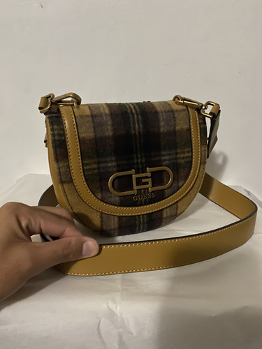 Bolsa Crossbody Café Guess Dama Mod.wb898277