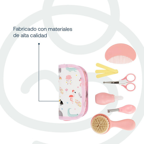 Kit De Higiene Para Bebe Bebesit Color Rosa