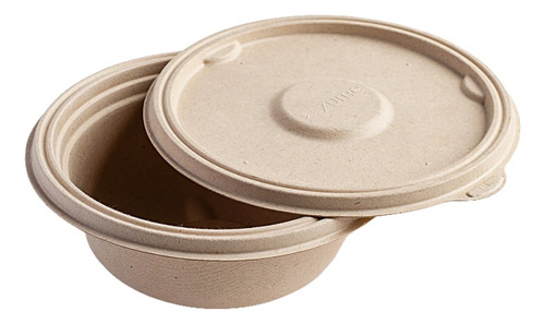 Bowl Compostable 1000 Ml, Envase, Pakaging, Caja 400 Uni