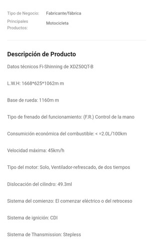 Imagen 14 de 14 de Moto Scooter Sundiro Xdz50qt-b