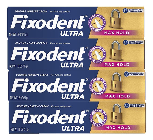 Fixodent Ultra Max Hold 4un