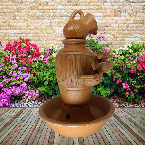 Fonte De Agua Cascata Decoração Enfeite Feng Shui Com Bomba