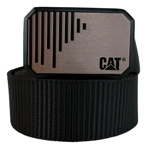Cinturon Para Hombre Negro Rugoso Cat Negro Unitalla