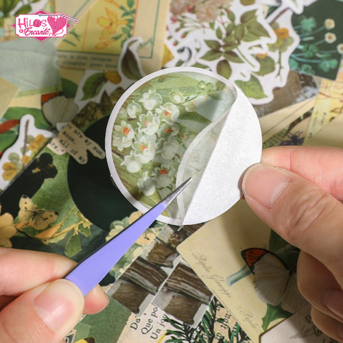 Papel Decorado + Stickers Para Scrapbook Diferentes Diseños Chocolate Retro Objects