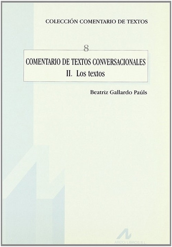 Comentario De Textos Conversacionales