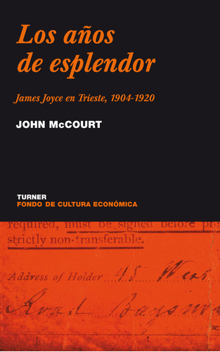 John Mccourt : Los Años De Esplendor James Joyce En Trieste