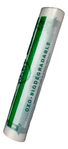 Bolsa De Plástico Transparente Biodegradable 40x60 2 Rollos