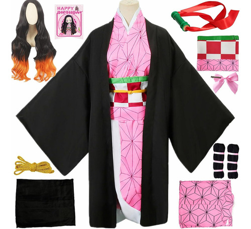 Traje De Disfraz De Kamado Nezuko De Demon Slayer Niños .