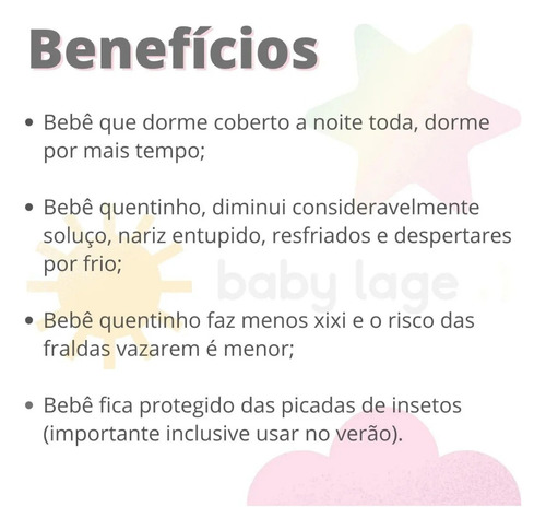 Saco Para Bebê Dormir Protegido Soft C/ Zíper E Manga Rosa P