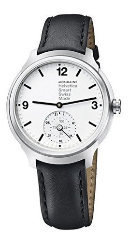 Mondaine Helvetica Reloj De Cuarzo De Acero Inoxidable Y Cue