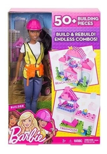 Barbie - Builder + 50 Building Pieces  * *