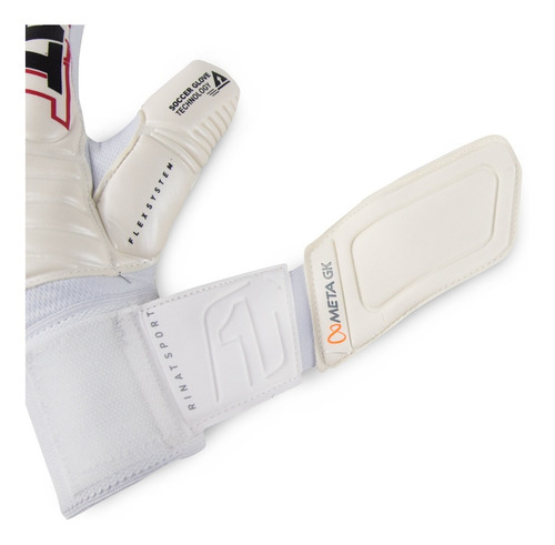 Imagen 5 de 6 de Guante De Portero Rinat Meta Gk Spine Semi Blanco Plata