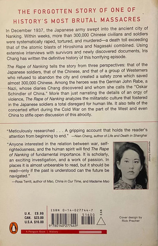 The Rape Of Nanking, Iris Chang (Reacondicionado)
