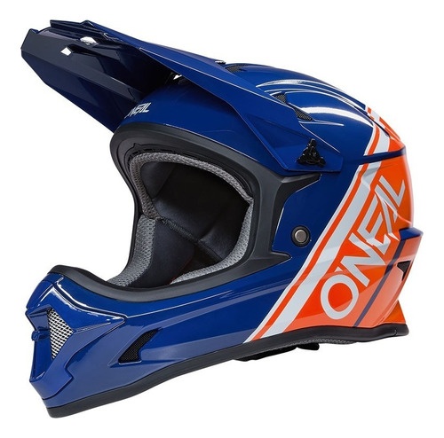 Casco Oneal Sonus Split Azul Naranja Para Ciclismo Downhill Talla S (55-56cm)