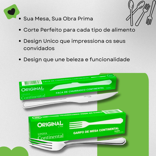 Jogo De Talheres Inox Faqueiro 24 Peças Garfo Faca.