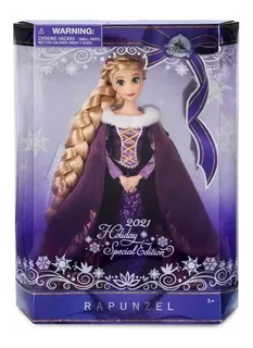 Rapunzel Tangled Muñeca 29cm Ed Especial Holiday 2021 Disney