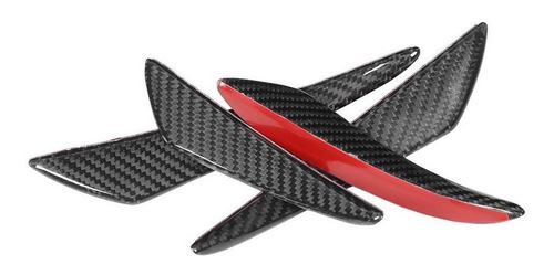 4pcs/set Universal De Fibra De Carbono Parachoques Canards L