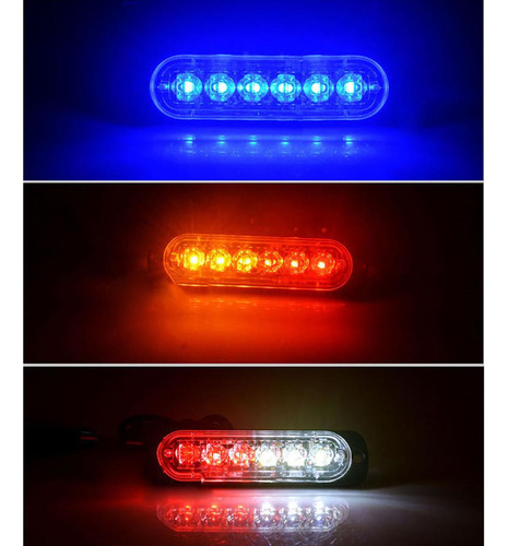 Coche Camión De Peligro 6 Led Lámpara Estroboscópica Con