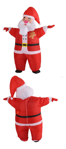 Nuevo Disfraz Hinchable De Papá Noel Cabeza Grande For