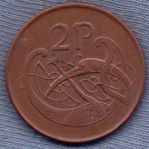 Irlanda 2 Pence 1995 * Ave * Arpa Irlandesa *