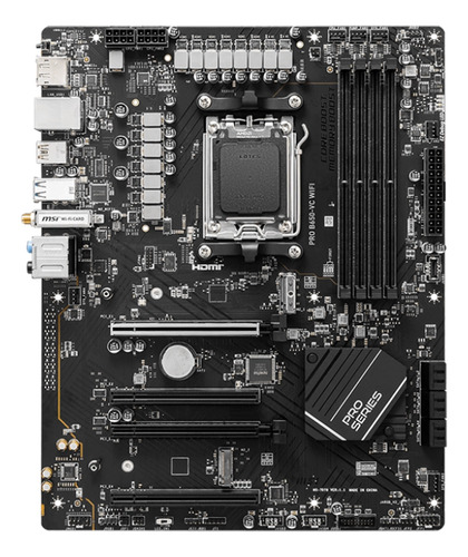 Placa Madre Msi Pro B650-vc Wifi Am5, Ddr5, Versión Sin Caja