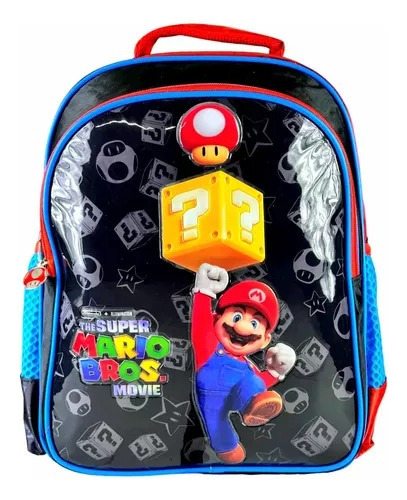 Super Mario Bros Movie Mochila Primaria Ruz Color Negro