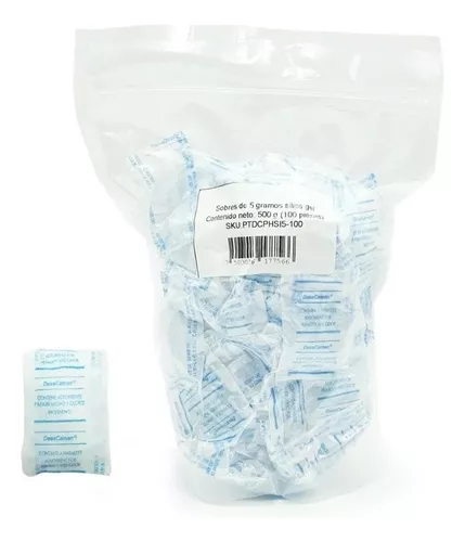 Bolsas Antihumedad Silica Gel 50 x 5g, Gel De Silice Antihumedad